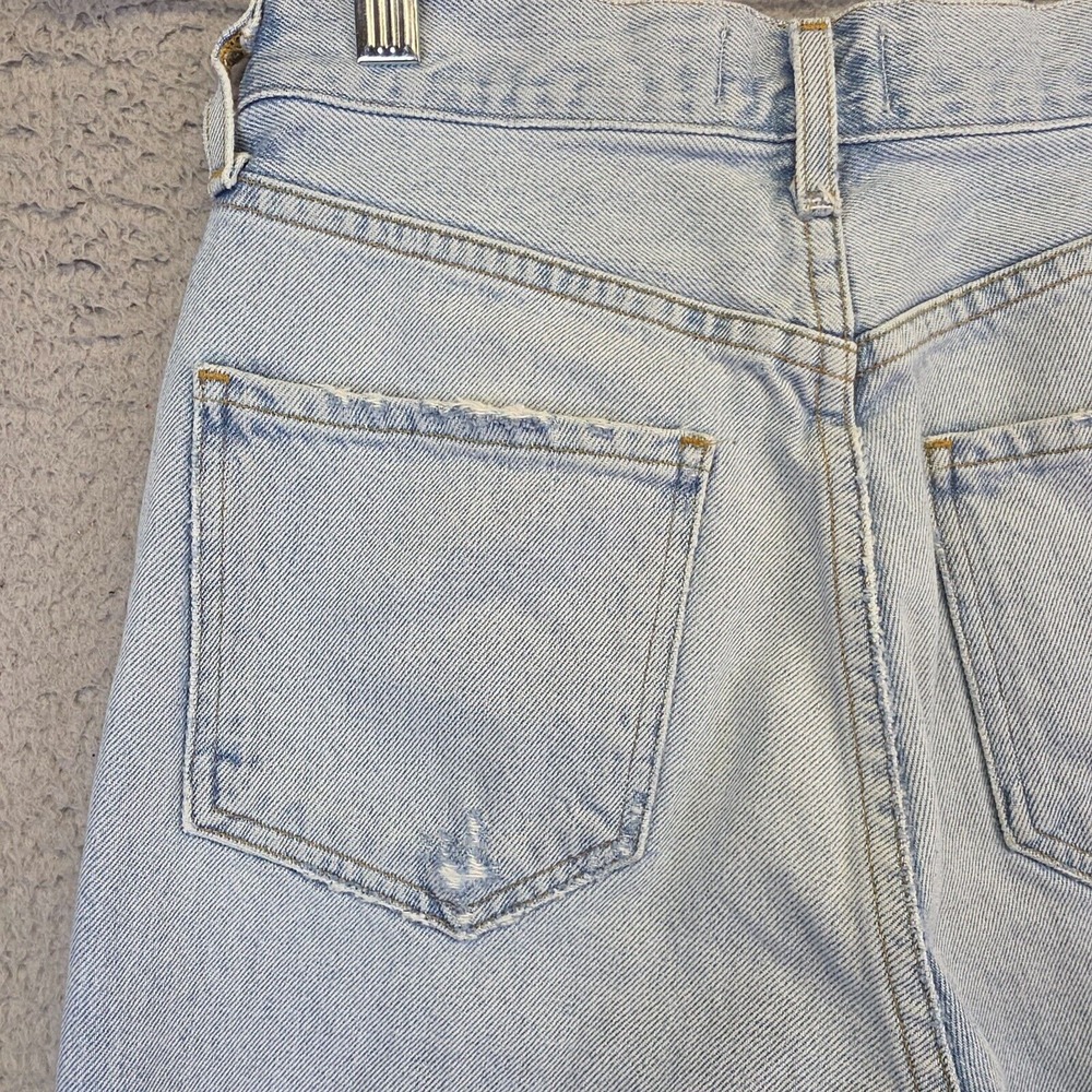 Agolde Jeans Womens 24 Capri Light Washed Distressed Organic Cotton Denim Grunge - Picture 7 of 16